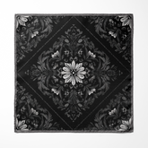 OBSIDIAN SILK ASCOT AND POCKET SQUARE SET – PREMIUM COLLECTION